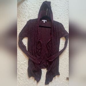 Hooded open front top